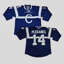Montreal Canadiens -14 Tomas Plekanec Stitched Blue NHL Jersey