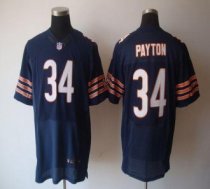 Nike Bears -34 Walter Payton Navy Blue Team Color Stitched NFL Elite Jersey