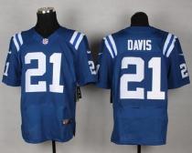 Nike Indianapolis Colts #21 Vontae Davis Royal Blue Team Color Men's Stitched NFL Elite Jersey