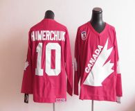 Olympic 1991 CA 10 Dale Hawerchuk Red CCM Throwback Stitched NHL Jersey