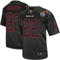 Nike Buccaneers -22 Doug Martin Lights Out Black With Hall of Fame 50th Patch Stitched NFL Elite Jer