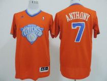 New York Knicks -7 Carmelo Anthony Orange 2013 Christmas Day Swingman Stitched NBA Jersey