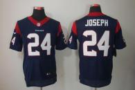 Nike Houston Texans -24 Johnathan Joseph Navy Blue Team Color Mens Stitched NFL Elite Jersey