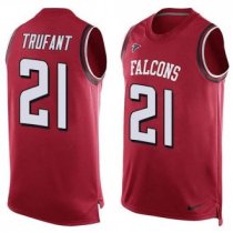 Nike Atlanta Falcons 21 Desmond Trufant Red Team Color Stitched NFL Limited Tank Top Jersey
