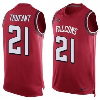 Nike Atlanta Falcons 21 Desmond Trufant Red Team Color Stitched NFL Limited Tank Top Jersey