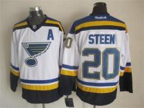 St Louis Blues -20 Alexander Steen White New Road Stitched NHL Jersey