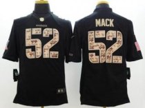 Nike Oakland Raiders -52 Khalil Mack Black NFL Limited Salute to Service Jersey
