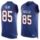 Nike Buffalo Bills -85 Charles Clay Royal Blue Team Color Stitched NFL Limited Tank Top Jersey