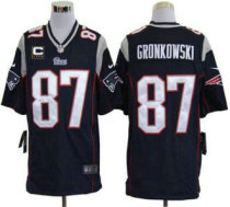 Nike Patriots -87 Rob Gronkowski Navy Blue Team Color With C Patch Stitched NFL Game Jersey