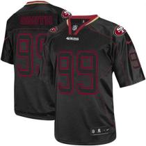 Nike San Francisco 49ers #99 Aldon Smith Lights Out Black Men's Stitched NFL Elite Jersey