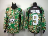 Dallas Stars -9 Mike Modano Camo Veterans Day Practice Stitched NHL Jersey