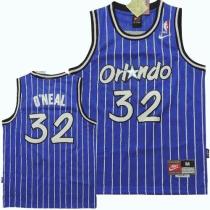 Orlando Magic #32 Shaquille O'Neal Blue Nike Throwback Stitched Youth NBA Jersey