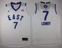 Toronto Raptors -7 Kyle Lowry White 2016 All Star Stitched NBA Jersey