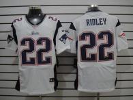 Nike New England Patriots -22 Stevan Ridley White Mens Stitched NFL Elite Jersey