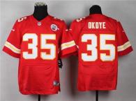 Nike Kansas City Chiefs #35 Christian Okoye Red Team Color Men's Stitched NFL Elite Jersey