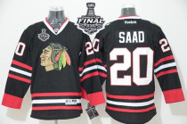 Chicago Blackhawks -20 Brandon Saad Black 2015 Stanley Cup Stitched NHL Jersey