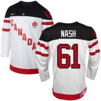 Olympic CA 61 Rick Nash White 100th Anniversary Stitched NHL Jersey