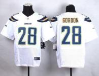 Nike San Diego Chargers #28 Melvin Gordon White Men‘s Stitched NFL New Elite Jersey