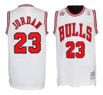 Mitchell And Ness 1998 Chicago Bulls -23 Michael Jordan White Stitched NBA Jersey