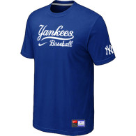 New York Yankees Blue Nike Short Sleeve Practice T-Shirt