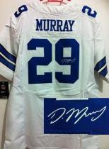 Nike Dallas Cowboys #29 DeMarco Murray White Men's Stitched NFL Elite Autographed Jersey
