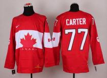 Olympic 2014 CA 77 Jeff Carter Red Stitched NHL Jersey