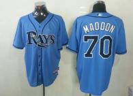 Tampa Bay Rays #70 Joe Maddon Light Blue Cool Base Stitched MLB Jersey