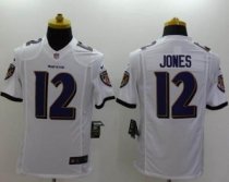 Nike Baltimore Ravens -12 Jacoby Jones White NFL New Limited Jersey