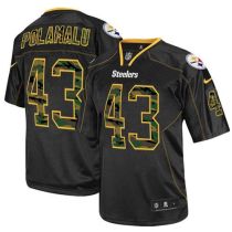Nike Pittsburgh Steelers #43 Troy Polamalu Black Men's Stitched NFL Elite Camo Fashion Jersey