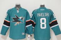 San Jose Sharks -8 Joe Pavelski Stitched Teal NHL Jersey