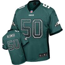 Nike Philadelphia Eagles #50 Kiko Alonso Midnight Green Team Color Men's Stitched NFL Elite Drift Fa