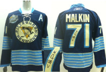 Autographed Pittsburgh Penguins -71 Evgeni Malkin Stitched Dark BLue 2011 Winter Classic Vintage NHL
