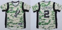 San Antonio Spurs -2 Kawhi Leonard Camo Pride Stitched NBA Jersey