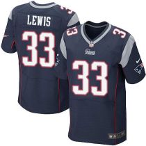 Nike New England Patriots -33 Dion Lewis Navy Blue Team Color Mens Stitched NFL Elite Jersey