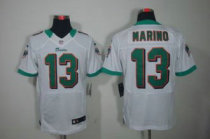 Nike Dolphins -13 Dan Marino White Stitched NFL Elite Jersey