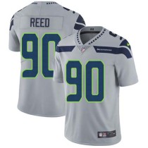 Nike Seahawks -90 Jarran Reed Grey Alternate Stitched NFL Vapor Untouchable Limited Jersey