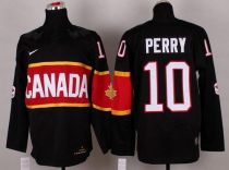 Olympic 2014 CA 10 Corey Perry Black Stitched NHL Jersey