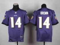 Nike Baltimore Ravens -14 Marlon Brown Purple Team Color NFL New Elite Jersey