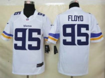Nike Vikings -95 Sharrif Floyd White Stitched NFL Limited Jersey