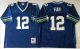 Mitchell And Ness Seahawks -12 Fan Blue Throwback Stitched NFL Jersey