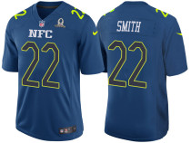 2017 PRO BOWL NFC HARRISON SMITH BLUE GAME JERSEY