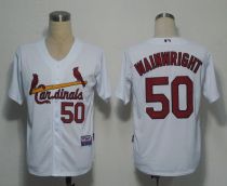 St Louis Cardinals #50 Adam Wainwright White Stitched MLB Jersey