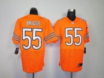 Nike Bears -55 Lance Briggs Orange Alternate Stitched NFL Elite Jersey