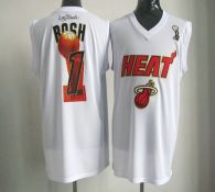 2012 NBA Finals Miami Heat -1 Chris Bosh White Stitched NBA Jersey