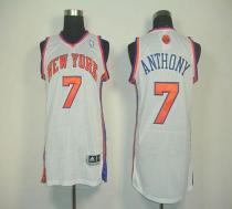 New York Knicks -7 Carmelo Anthony White Revolution 30 Stitched NBA Jersey