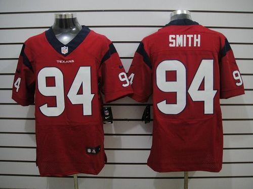 Nike Houston Texans #94 Antonio Smith Red Alternate Men's Stitched NFL Elite Jersey