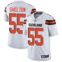 Nike Browns -55 Danny Shelton White Stitched NFL Vapor Untouchable Limited Jersey