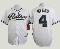 San Diego Padres #4 Wil Myers White Cool Base Stitched MLB Jersey