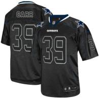 Nike Dallas Cowboys #39 Brandon Carr Lights Out Black Men's Stitched NFL Elite Jersey