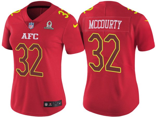 WOMEN'S AFC 2017 PRO BOWL NEW ENGLAND PATRIOTS #32 DEVIN MCCOURTY RED GAME JERSEY